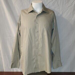 16.5 & 34/35 tan Pierre Cardin dress shirt